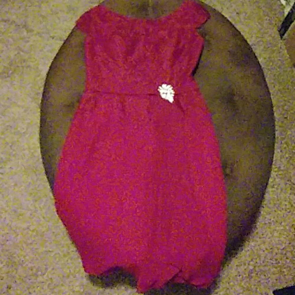 Woman's Beautiful Burgundy Dress Size 12